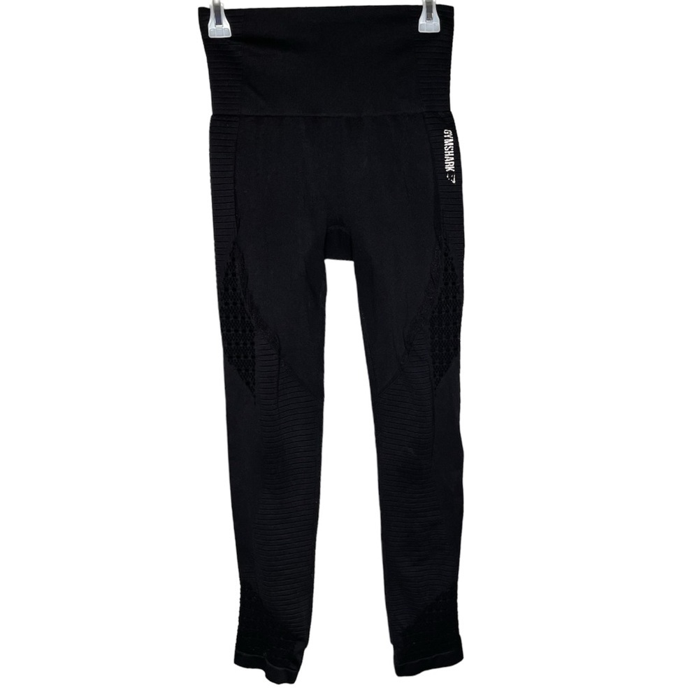 Gymshark ENERGY SEAMLESS LEGGINGS women’s size xs black athletic wear pants